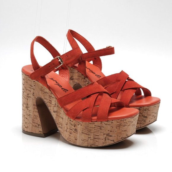 🎉LAST CHANCE🎉 FREE PEOPLE Lisbon MJ Platform Sandals / Sunstar - Picture 9 of 11